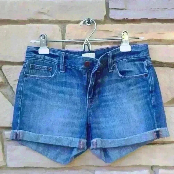 J crew blue denim shorts size 24 - Picture 3 of 16